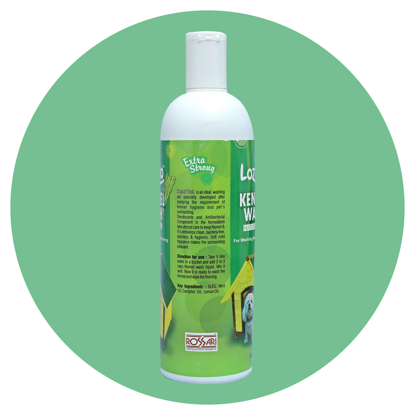 Lozalo Kennel Wash Hygiene Floor Cleaner for Pets Home (Dogs & Cats) - Green