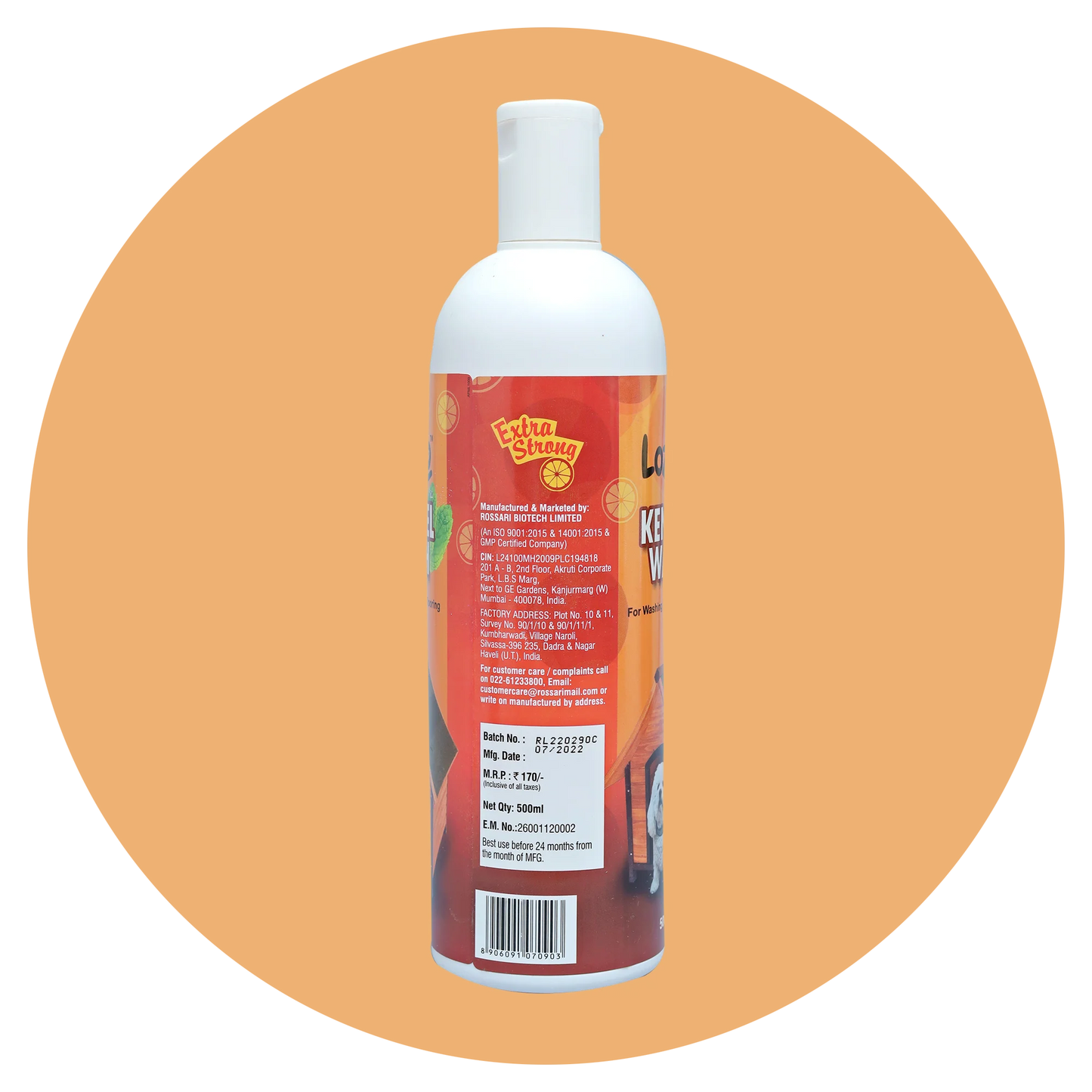 Lozalo Kennel Wash Hygiene Floor Cleaner for Pets Home (Dogs & Cats) - Red