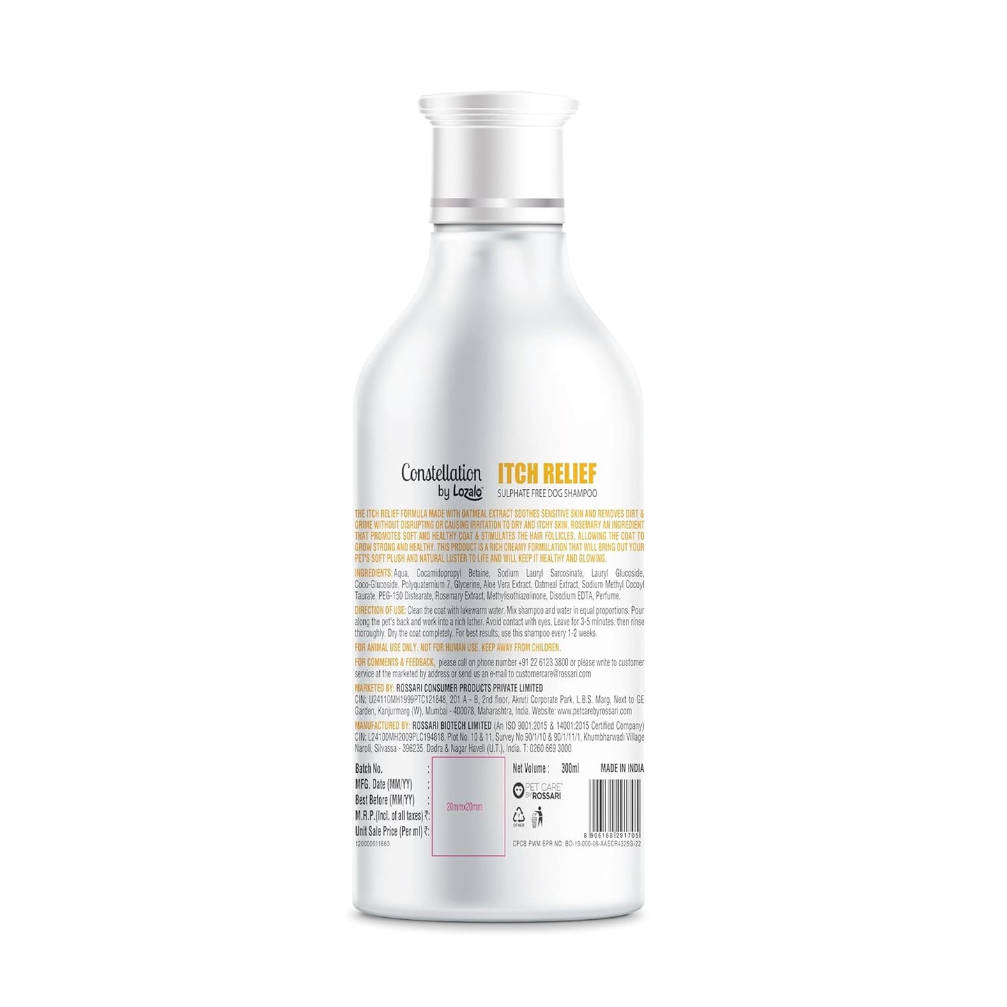 Lozalo Constellation Shampoo for Dogs 300 ml - Itch Relief