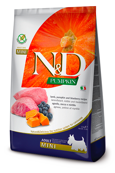 N&D Pumpkin Dry Food for Dogs - Mini Adult ( Lamb & Blueberry )