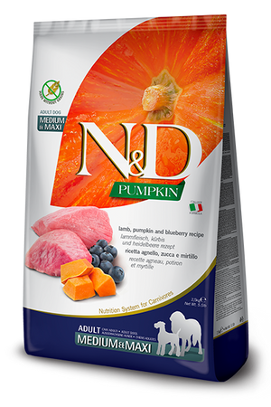 N&D Pumpkin Dry Food for Dogs - Maxi Adult ( Lamb & Blueberry )