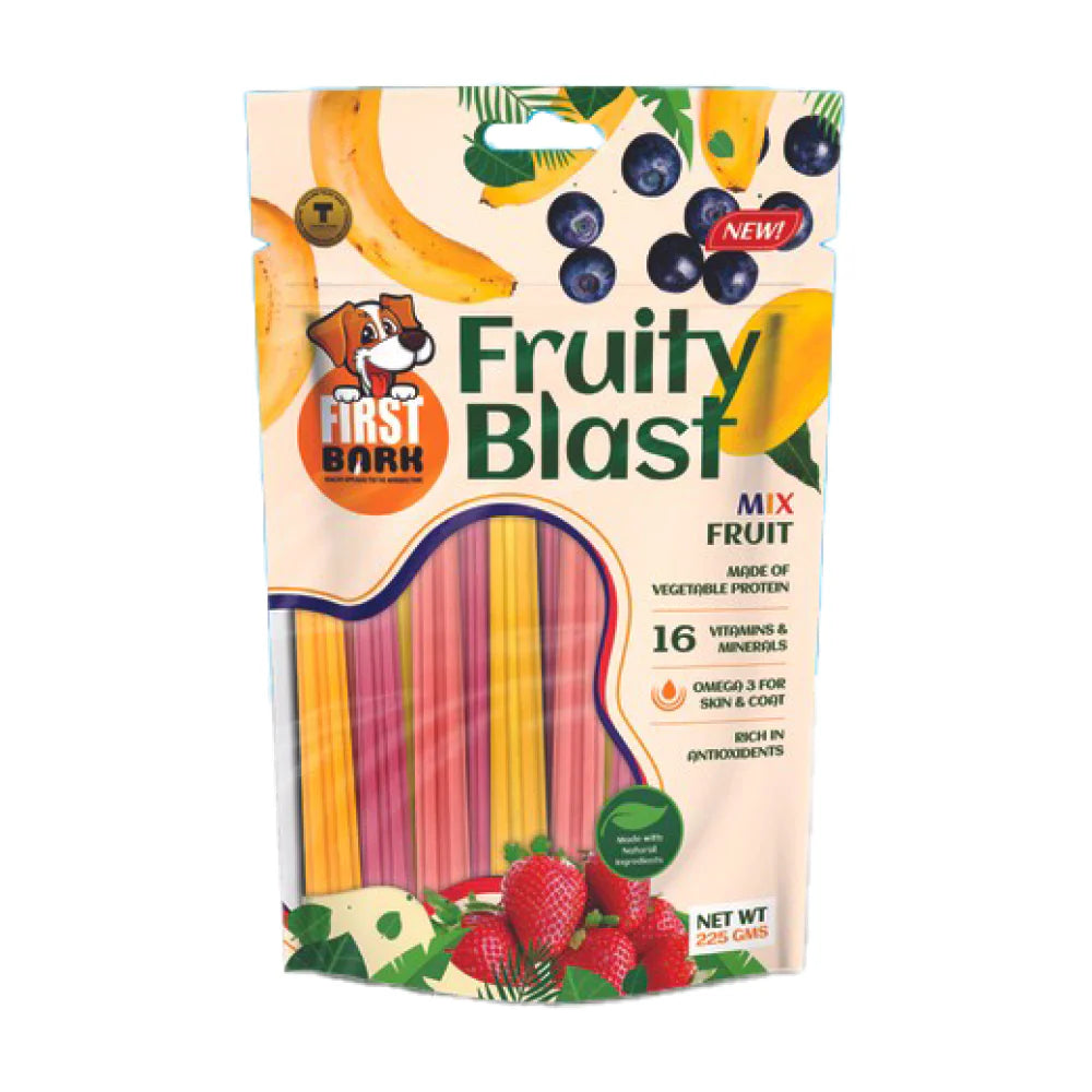 First Bark Fruity Blast Dog Treats 225 gm - Mix Fruit