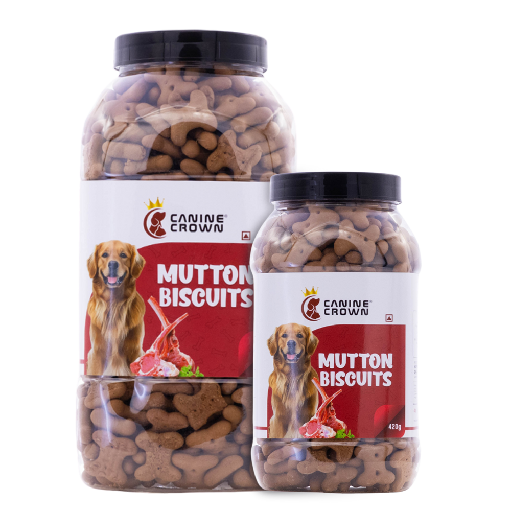Canine Crown Dog Biscuits Jar - Chicken