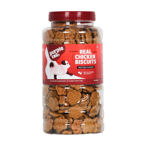 Purple Tails Real Chicken Biscuits For Dogs 500 gm - Mutton