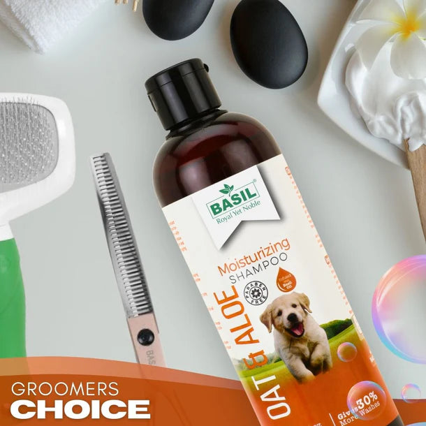 Basil Moisturizing Shampoo For Dogs - Oat & Aloe