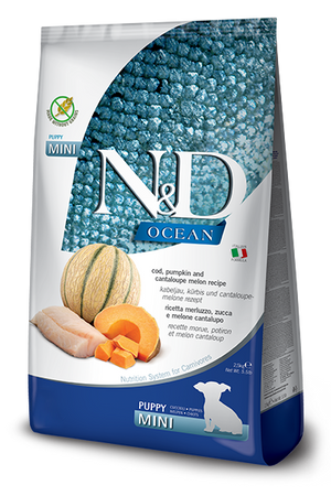 N&D Ocean Dry Food for Dogs - Mini Puppy ( COD Pumpkin & Orange )