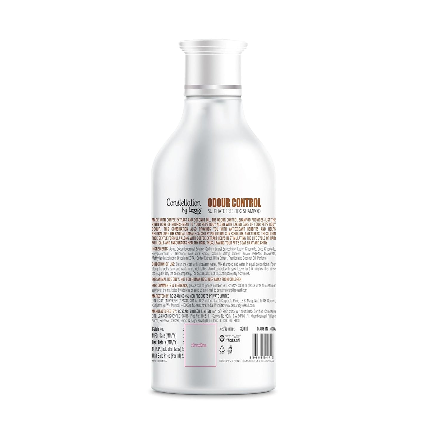 Lozalo Constellation Shampoo for Dogs 300 ml - Odor Control