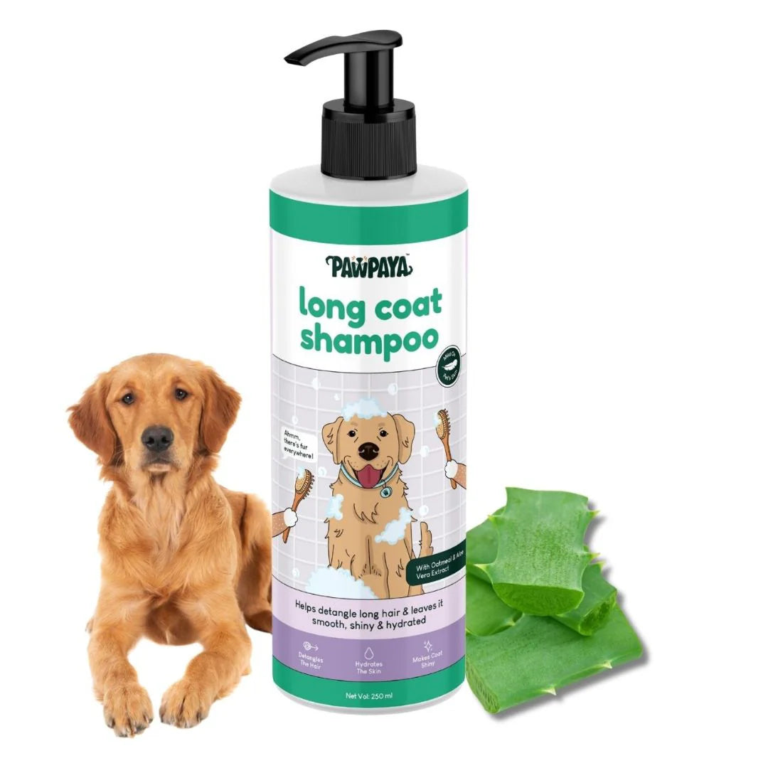 Pawpaya Long Coat Shampoo for Dogs 250 ml