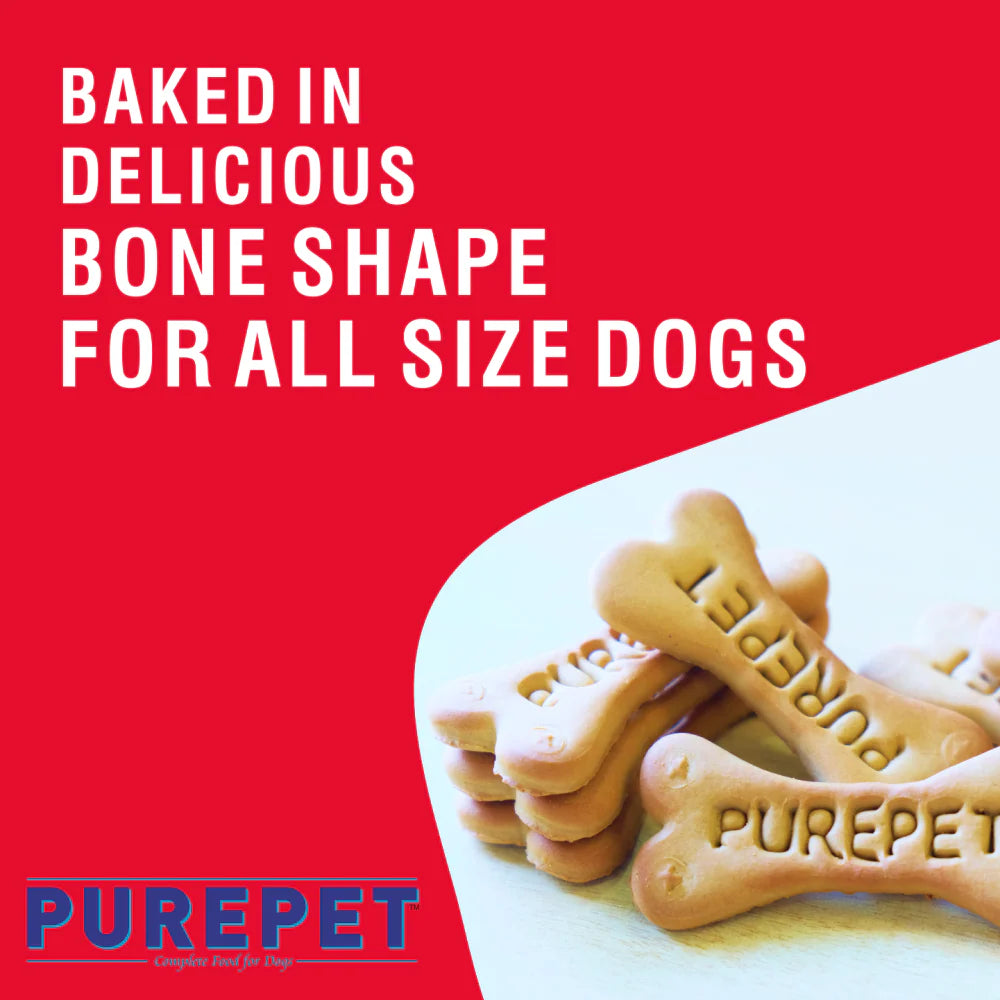 Purepet Real Chicken Biscuits For Dogs 800 gm Pouch - Chicken