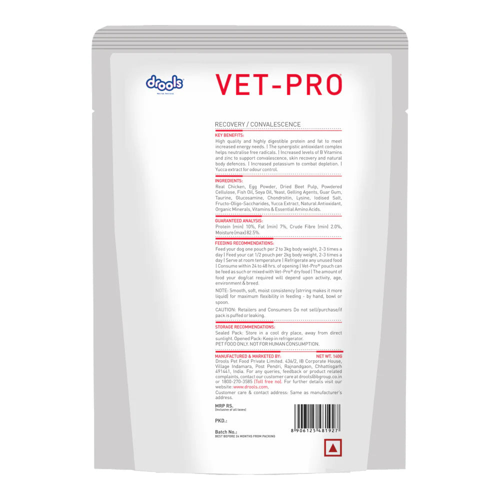 Drools Vet Pro Wet Food Gravy for Dogs / Puppies - Recovery / Convalescence