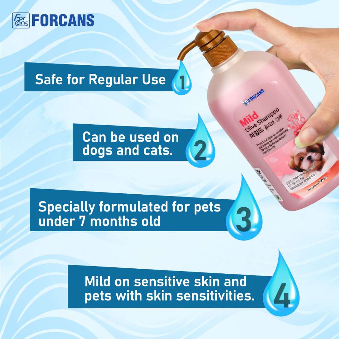 Forcans Mild Olive Shampoo for Dogs 750 ml
