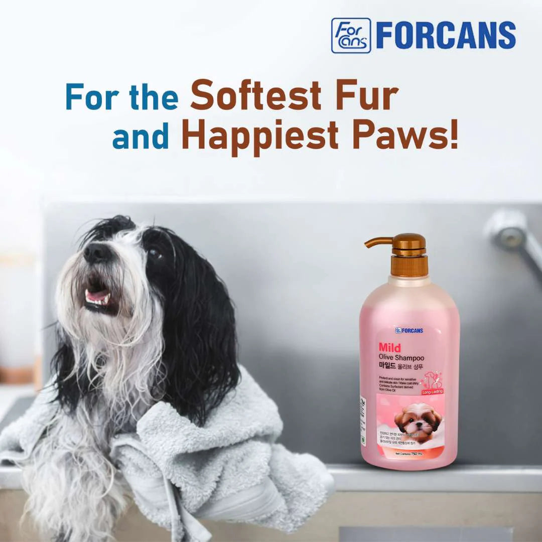 Forcans Mild Olive Shampoo for Dogs 750 ml
