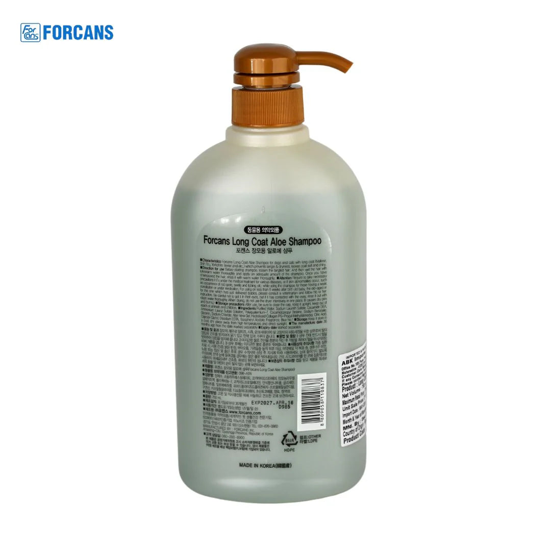 Forcans Long Coat Shampoo for Dogs 750 ml