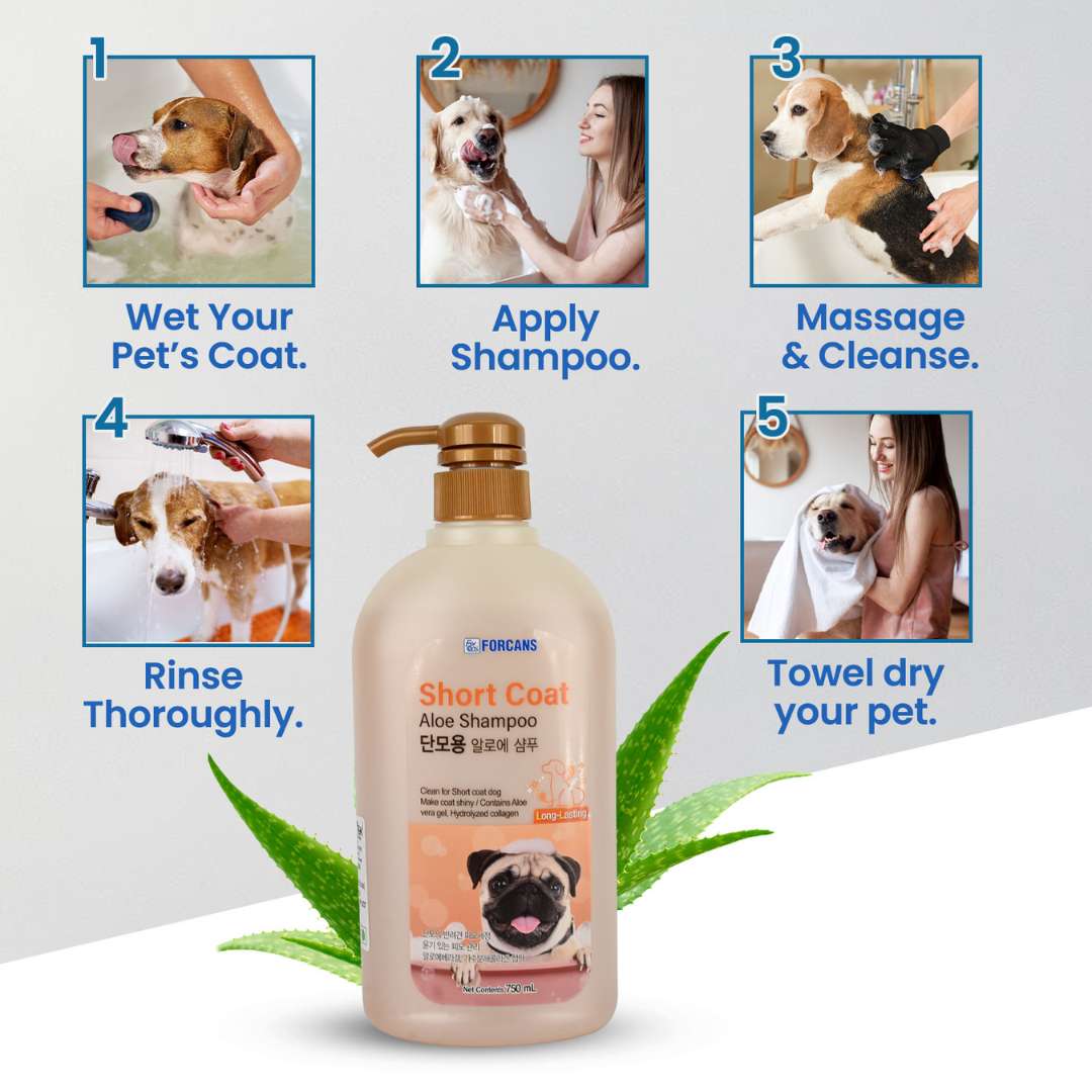 Forcans Short Coat Shampoo for Dogs 750 ml