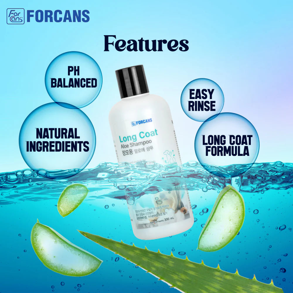 Forcans Long Coat Shampoo for Dogs 300 ml
