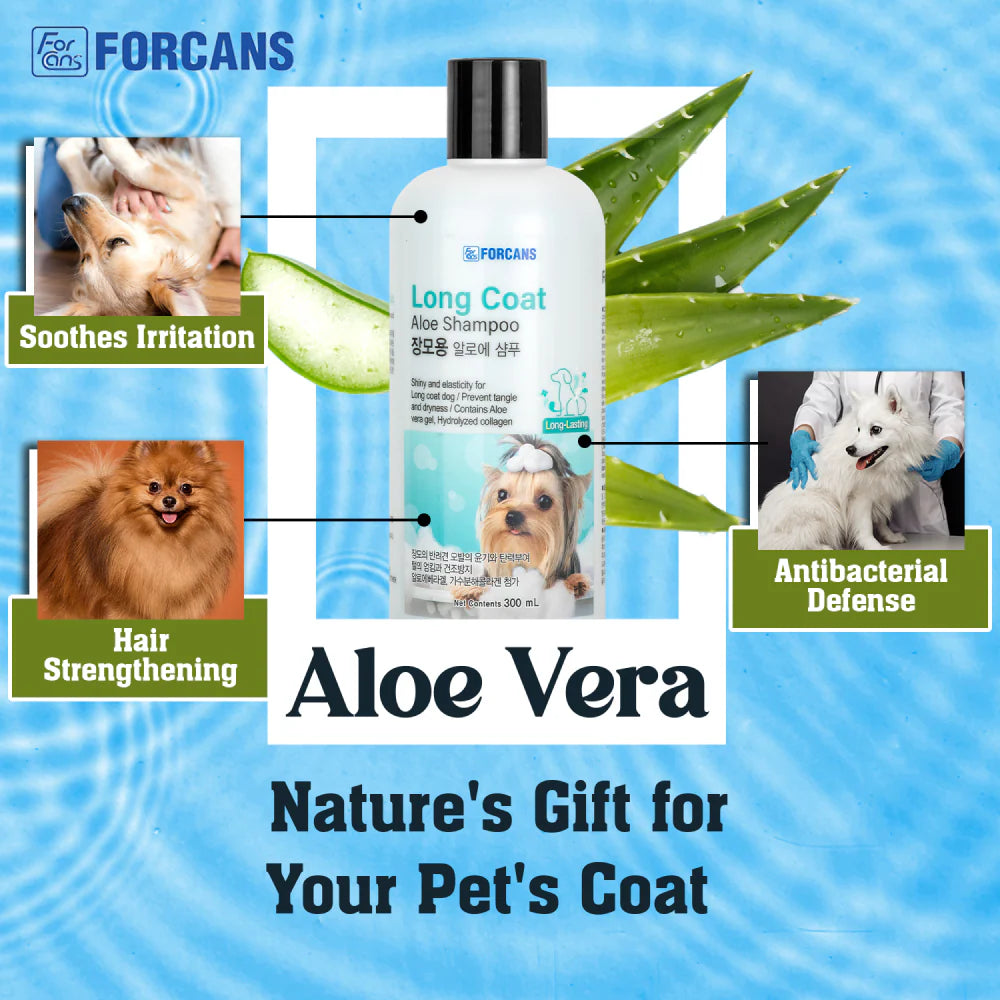 Forcans Long Coat Shampoo for Dogs 300 ml
