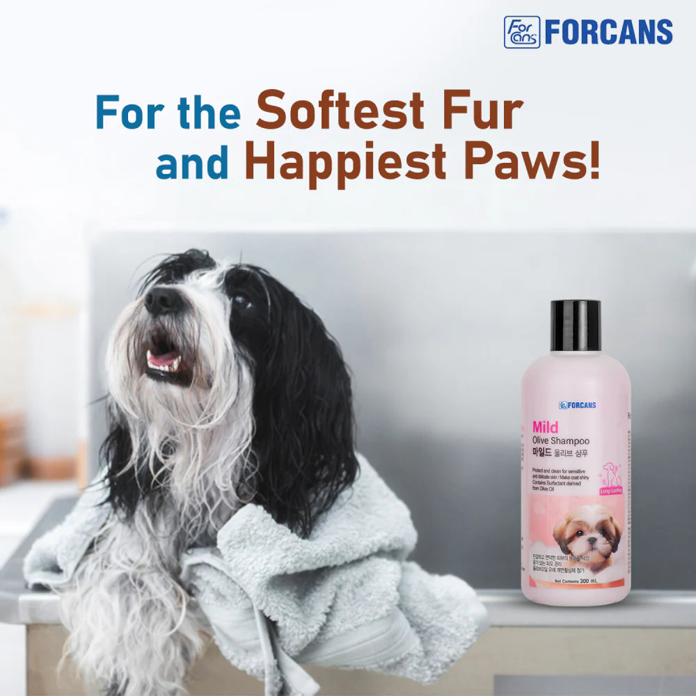 Forcans Mild Olive Shampoo for Dogs 300 ml