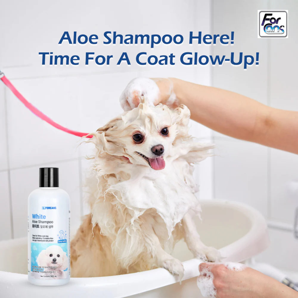 Forcans White Coat Aloe Shampoo for Dogs 300 ml