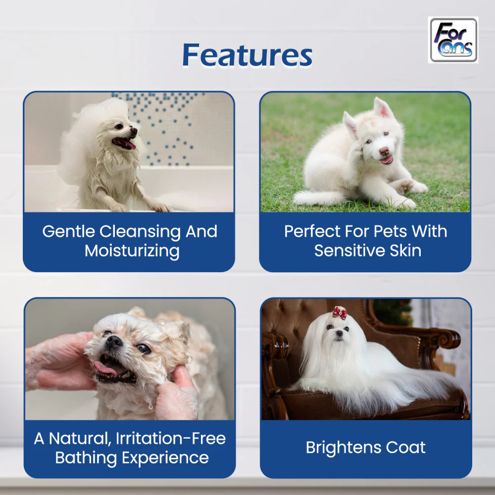 Forcans White Coat Aloe Shampoo for Dogs 300 ml