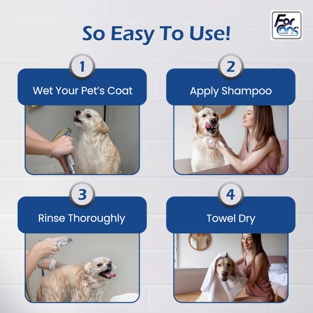 Forcans White Coat Aloe Shampoo for Dogs 300 ml