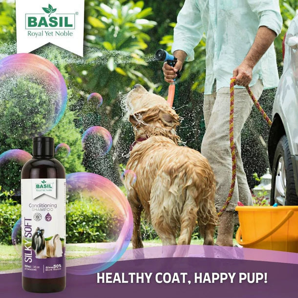 Basil Condittioning Shampoo For Dogs - Silky Soft
