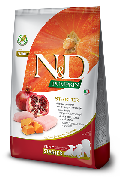 N&D Starter Dry Food for Puppy Dogs - Chicken Pumpkin & Pomegranate