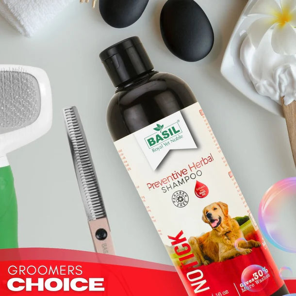 Basil Preventive Herbal Shampoo For Dogs - No Tick