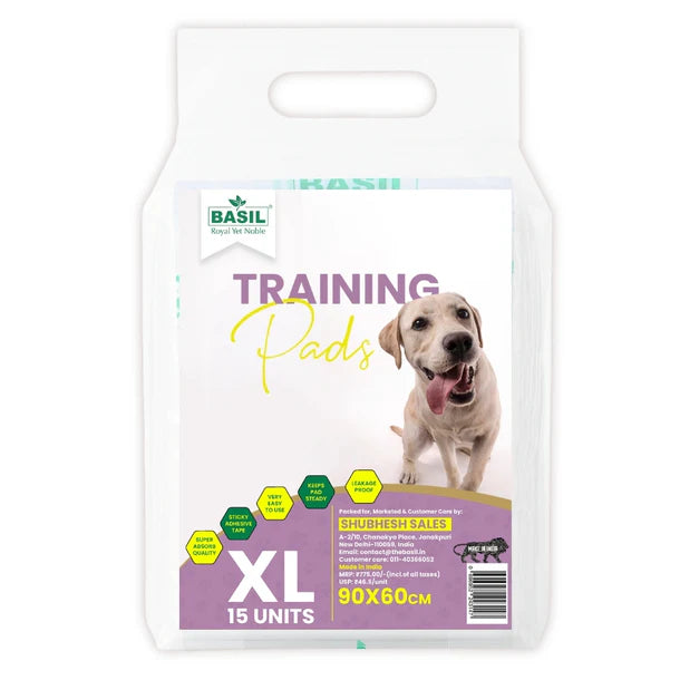 Basil Training Pee Pads for Dogs & Puppies - X-Large 60 x 90