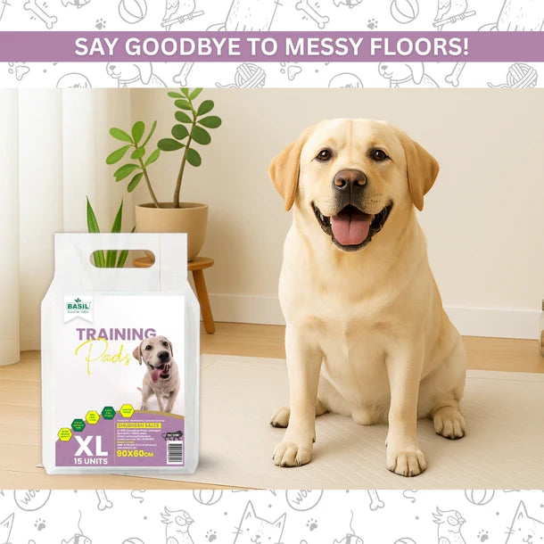 Basil Training Pee Pads for Dogs & Puppies - X-Large 60 x 90