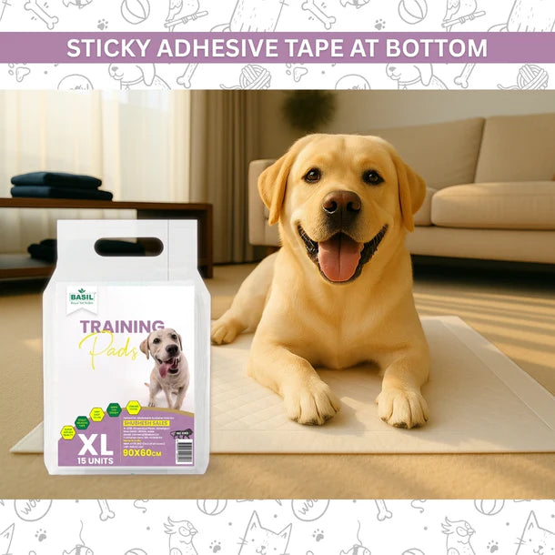 Basil Training Pee Pads for Dogs & Puppies - X-Large 60 x 90