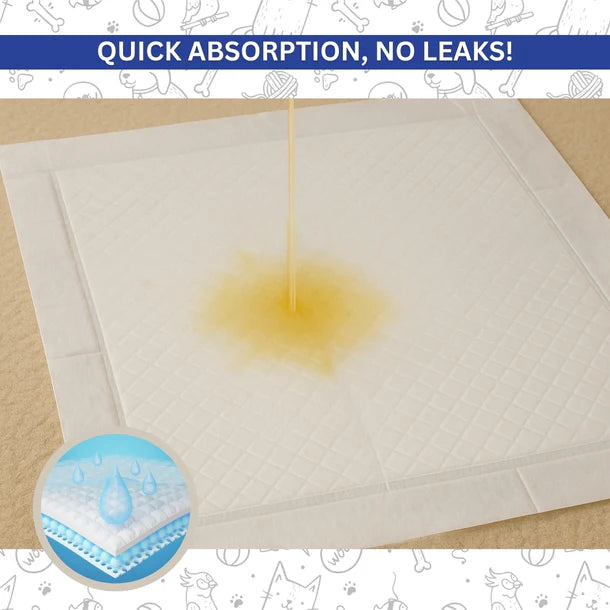 Basil Training Pee Pads for Dogs & Puppies - Large 60 x 60