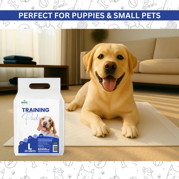 Basil Training Pee Pads for Dogs & Puppies - Large 60 x 60