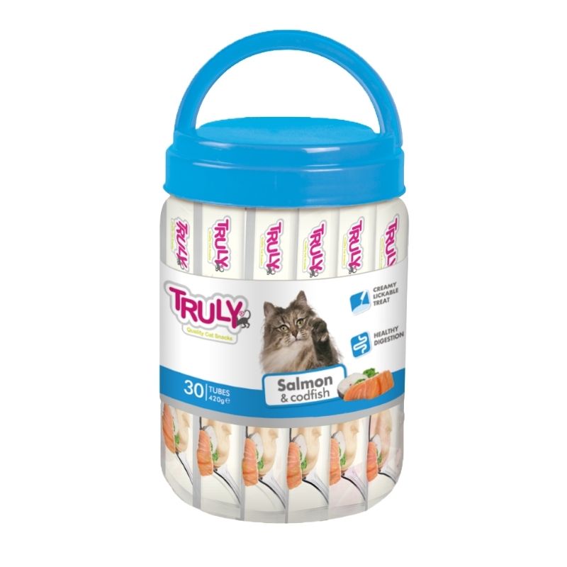 Truly Creamy Treats For Cats ( 25's ) - Salmon & Cod Fish