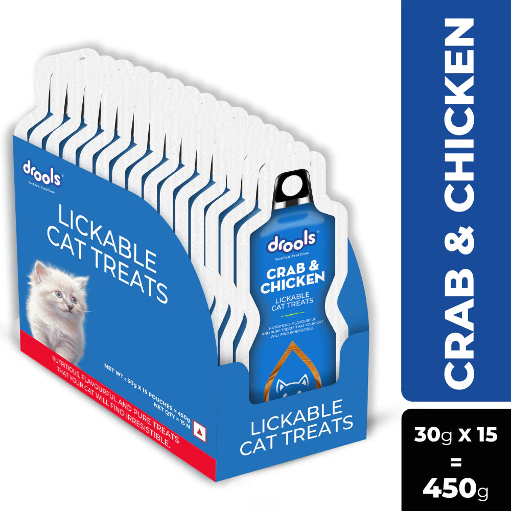 Drools Creamy Treats for Cats 30 gm - Crab & Chicken