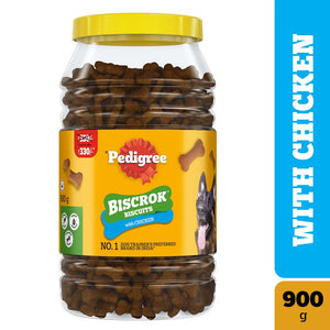 Pedigree Biscrok Biscuits For Dogs 900 gm Jar - Chicken