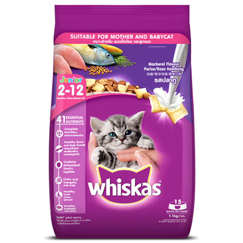 Whiskas Dry Food for Kitten - Mackerel