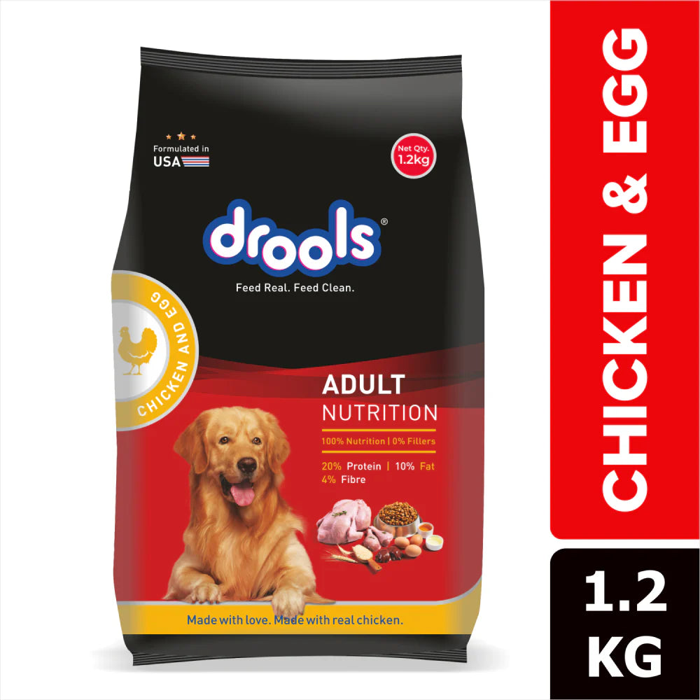 Drools Chicken & Egg Dry Food for Dogs - Adult