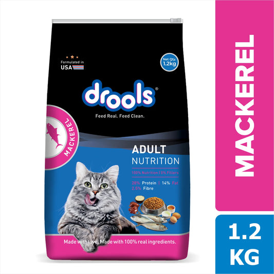 Drools Dry Food for Adult Cats - Mackerel