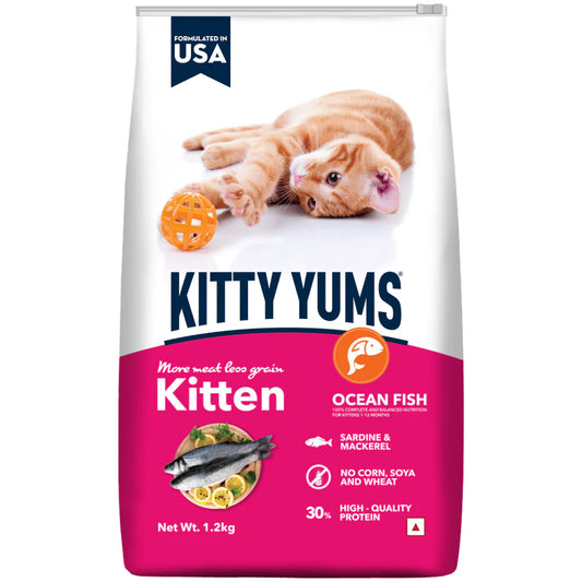 Kitty Yums Dry Food for Kitten - Ocean Fish