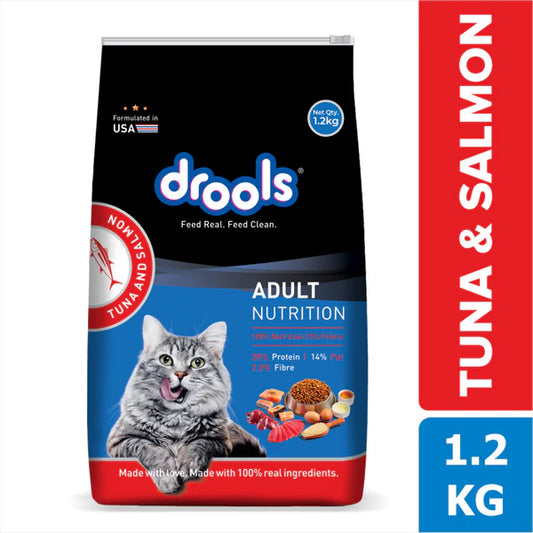 Drools Dry Food for Adult Cats - Tuna & Salmon