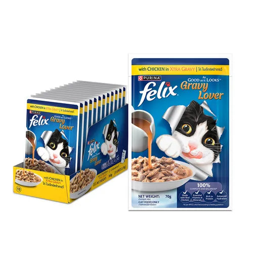 Felix Cat Wet Food ( Chicken Gravy ) 85 gm