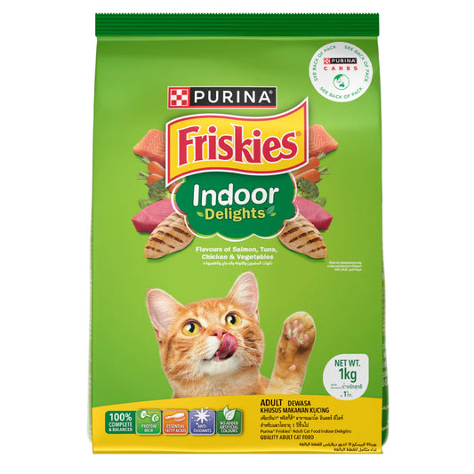 Friskies Dry Food for Adult Cats - Indoor Delights