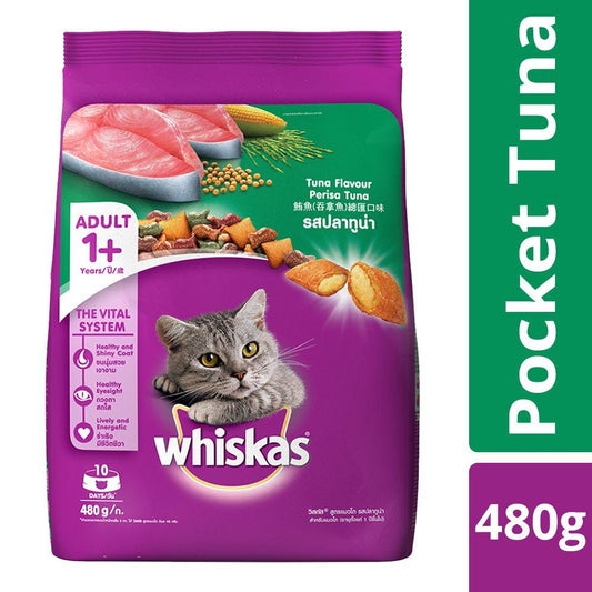 Whiskas Dry Food for Adult Cat - Tuna