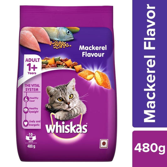 Whiskas Dry Food for Adult Cat - Mackerel