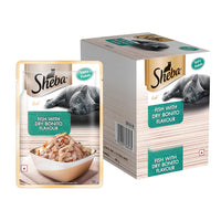 Sheba Premium Wet Food Gravy Pouch For Cats - Fish With Dry Bonito Flavour
