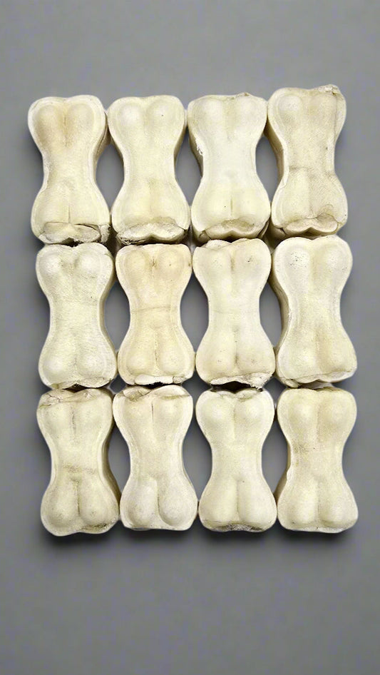 Rawhide Tough Chew Bones for Puppies & Dogs 2 inch - 12 pc