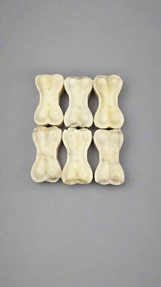 Rawhide Tough Chew Bones for Puppies & Dogs 2 inch - 6 pc