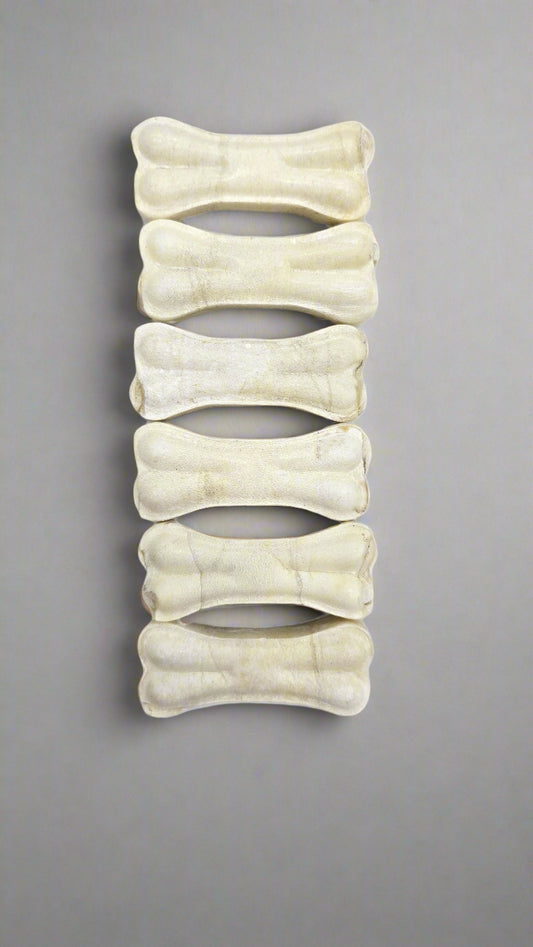 Rawhide Tough Chew Bones for Puppies & Dogs 3 inch - 6 pc