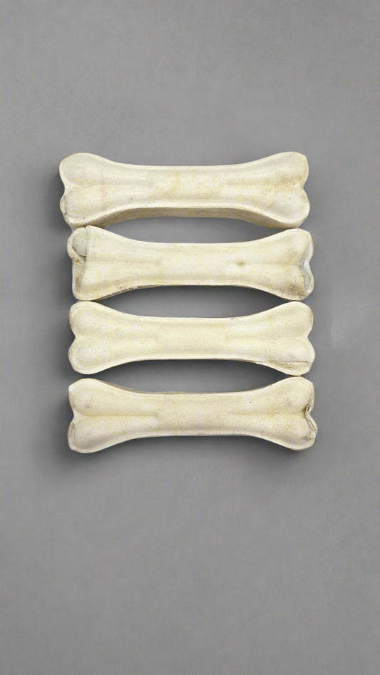 Rawhide Tough Chew Bones for Puppies & Dogs 5 inch - 4 pc