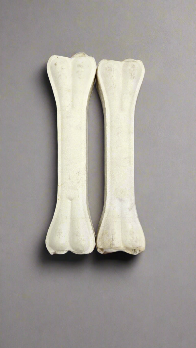 Rawhide Tough Chew Bones for Puppies & Dogs 8 inch - 2 pc
